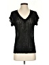 Hem & Thread Black Short Sleeve Top Size S - photo 1