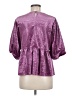 Umgee Purple Short Sleeve Blouse Size M - photo 2