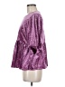 Umgee Purple Short Sleeve Blouse Size M - photo 5