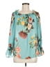 Belle + Sky 100% Polyester Teal Long Sleeve Blouse Size S - photo 1