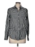Joe Fresh 100% Cotton Checkered-gingham Blue Long Sleeve Button-Down Shirt Size M - photo 1