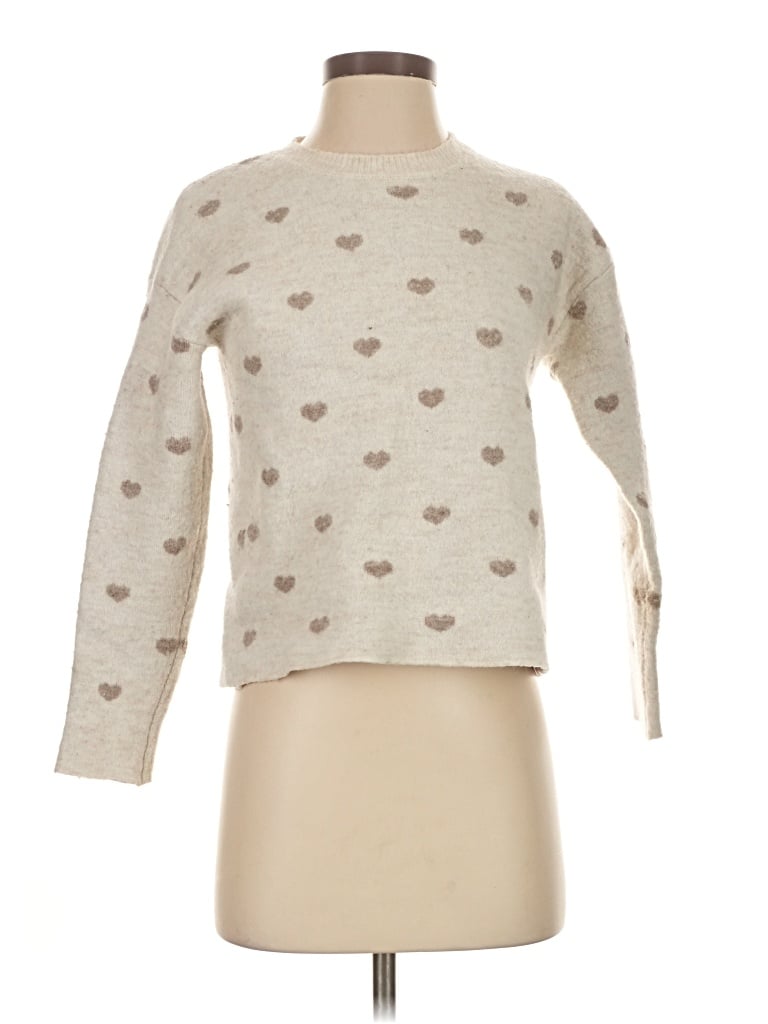 Pre-owned Splendid Pullover Sweater In Ivory