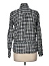 Joe Fresh 100% Cotton Checkered-gingham Blue Long Sleeve Button-Down Shirt Size M - photo 2