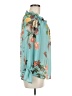 Belle + Sky 100% Polyester Teal Long Sleeve Blouse Size S - photo 4