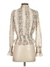 Japna 100% Polyester Ivory Long Sleeve Blouse Size S - photo 2