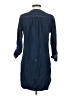 Express 100% Cotton Blue 3/4 Sleeve Button-Down Shirt Size S - photo 2