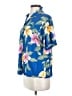 Assorted Brands 100% Rayon Tropical Blue Short Sleeve Blouse Size S - photo 5