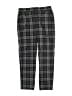 Tea 100% Cotton Plaid Gray Casual Pants Size 10 - photo 1
