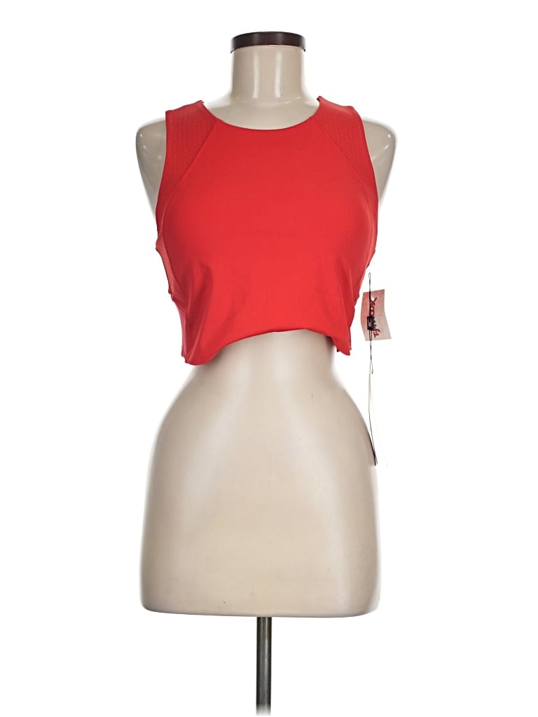 Spyder Tank Top Red Halter Neckline Tops