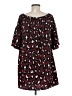 Tyche 100% Polyester Burgundy Short Sleeve Blouse Size M - photo 2