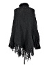 Amo & Bretti 100% Wool Black Poncho One size - photo 2