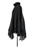 Amo & Bretti 100% Wool Black Poncho One size - photo 5