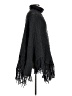 Amo & Bretti 100% Wool Black Poncho One size - photo 4