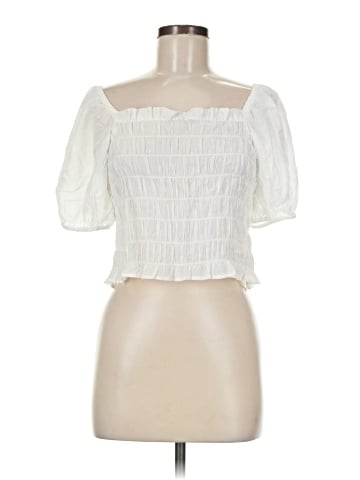 a.n.a. A New Approach Short Sleeve Blouse (view 1)
