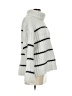 Pinch 100% Polyester Stripes White Turtleneck Sweater Size S - photo 4