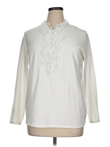 Jones New York Signature Long Sleeve Blouse (view 1)
