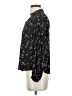 By Design 100% Polyester Floral Black Long Sleeve Blouse Size S - photo 5