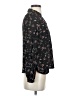 By Design 100% Polyester Floral Black Long Sleeve Blouse Size S - photo 4