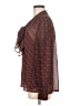 DR2 100% Polyester Burgundy Long Sleeve Blouse Size M - photo 5