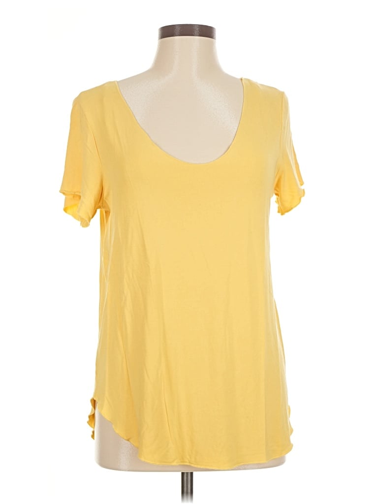 Pre-owned M Magaschoni Short Sleeve T-shirt In Yellow