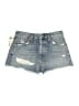 RE/DONE 100% Cotton Blue Denim Shorts Size 24 - photo 1