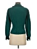Calvin Klein Green Teal Long Sleeve Blouse Size 4 - photo 2