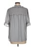 Pleione 100% Polyester Gray 3/4 Sleeve Blouse Size M - photo 2
