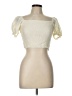 Unbranded Ivory Short Sleeve Top Size L - photo 1