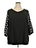 Unbranded Polka Dots Black 3/4 Sleeve Blouse Size 5X - photo 1