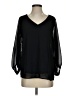 West Kei 100% Polyester Black 3/4 Sleeve Blouse Size S - photo 1
