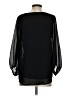 West Kei 100% Polyester Black 3/4 Sleeve Blouse Size S - photo 2