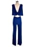 Lovely Day Solid Blue Jumpsuit Size S - photo 2