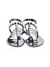 Stuart Weitzman Silver Black Sandals Size 8 - photo 2
