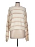 Cloud Chaser 100% Polyester Stripes Ivory Pullover Sweater Size L - photo 1