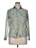 Assorted Brands 100% Cotton Paisley Blue Long Sleeve Blouse Size XL - photo 1