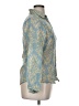 Assorted Brands 100% Cotton Paisley Blue Long Sleeve Blouse Size XL - photo 4