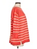 Zuda 100% Cotton Stripes Orange Pullover Sweater Size M - photo 4