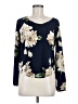Le Lis Blue Long Sleeve Blouse Size Med - photo 1
