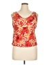 Virgo 100% Polyester Orange Sleeveless Top Size 14 - photo 1