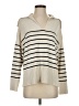 Zara Stripes Ivory Pullover Sweater Size S - photo 1