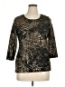 JM Collection Gold 3/4 Sleeve Top Size XL (petite) - photo 1