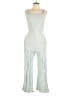 Monteau Solid Green Jumpsuit Size M - photo 1