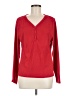 Primark Red Long Sleeve Henley Size M - photo 1