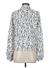 Maison d' Amelie Animal Print Silver Long Sleeve Blouse Size S - photo 2