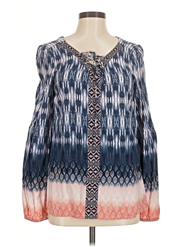 Vintage America Blues Long Sleeve Blouse (view 1)