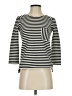 Madewell Stripes Black Gray 3/4 Sleeve Top Size XS - photo 1