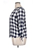 dip 100% Rayon Checkered-gingham Blue 3/4 Sleeve Blouse Size XL - photo 5