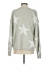 Fantastic Fawn 100% Nylon Stars Silver Pullover Sweater Size S - photo 2
