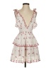 LoveShackFancy 100% Cotton Hearts White Cocktail Dress Size XS - photo 1