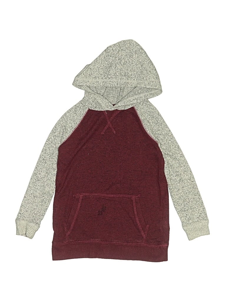 Pre-owned Rumi + Ryder Kids' Pullover Hoodie In Burgundy